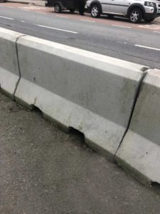 precast products concrete road blocks